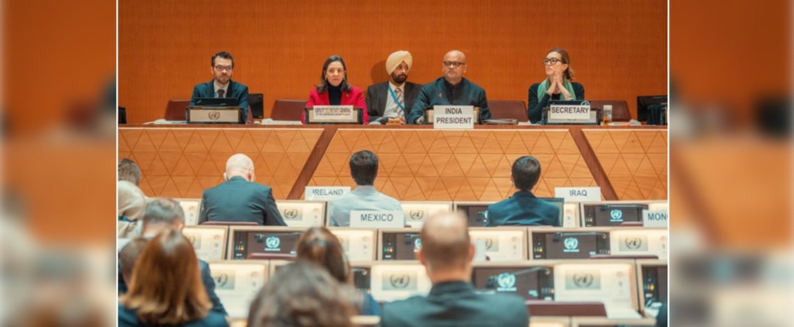 The first plenary of the Conference on Disarmament in 2024,took place at the Palais des Nations, Geneva, under the Indian Presidency.
